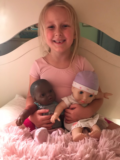 baby doll black and white